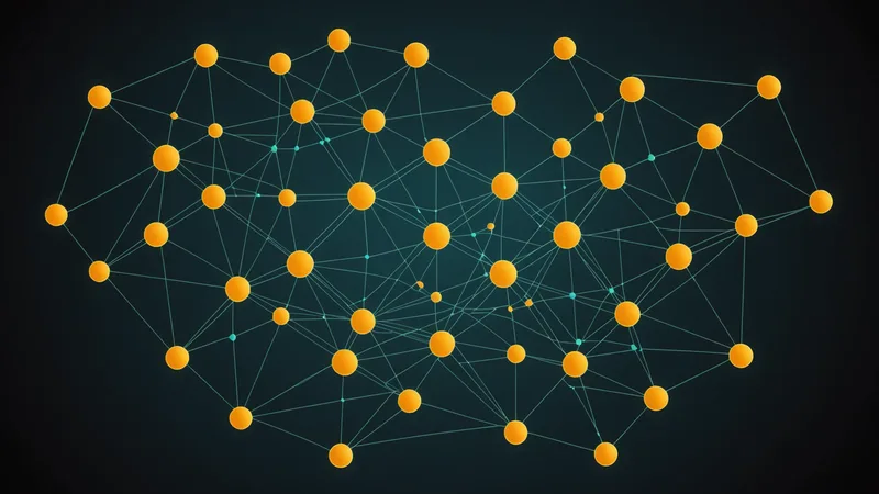 Abstract knowledge graph network visualization