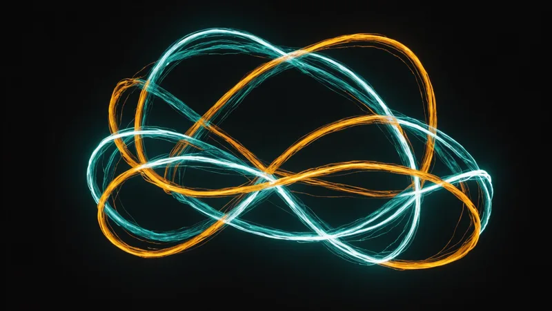 Abstract three-stream data fusion visualization