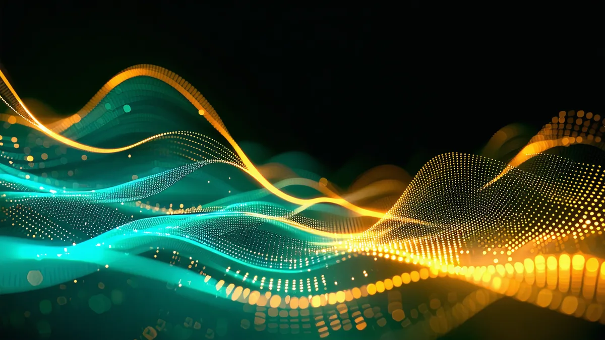 Abstract visualization of video being analyzed into searchable data streams